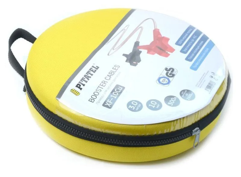 провода для запуска pitatel xf-10cu (медь, 10мм2, 3м)