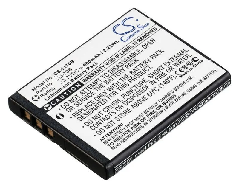 Аккумулятор Pitatel SEB-PV603 для Olympus FE-4020, FE-4040, X-940, 600mAh