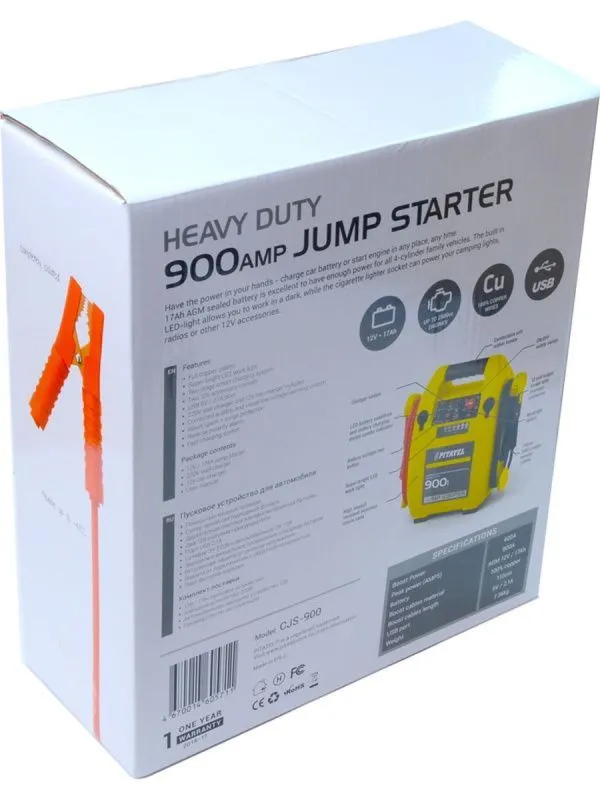 Пусковое устройство Pitatel CJS-900 (400A/900A, 12V, 17Ah)