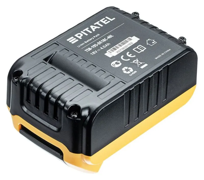 Аккумуляторная батарея Pitatel TSB-195-DE18C-40L (DEWALT p/n: DCB180), Li-Ion 18V 4.0Ah