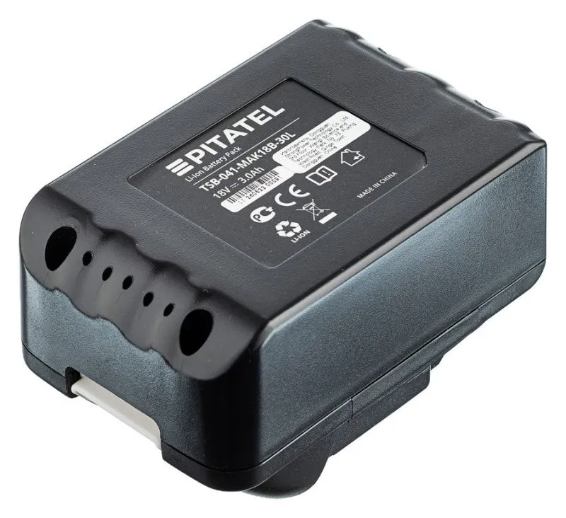 Аккумуляторная батарея Pitatel TSB-041-MAK18B-30L (MAKITA p/n: 194205-3, BL1830), Li-Ion 18V 3.0Ah