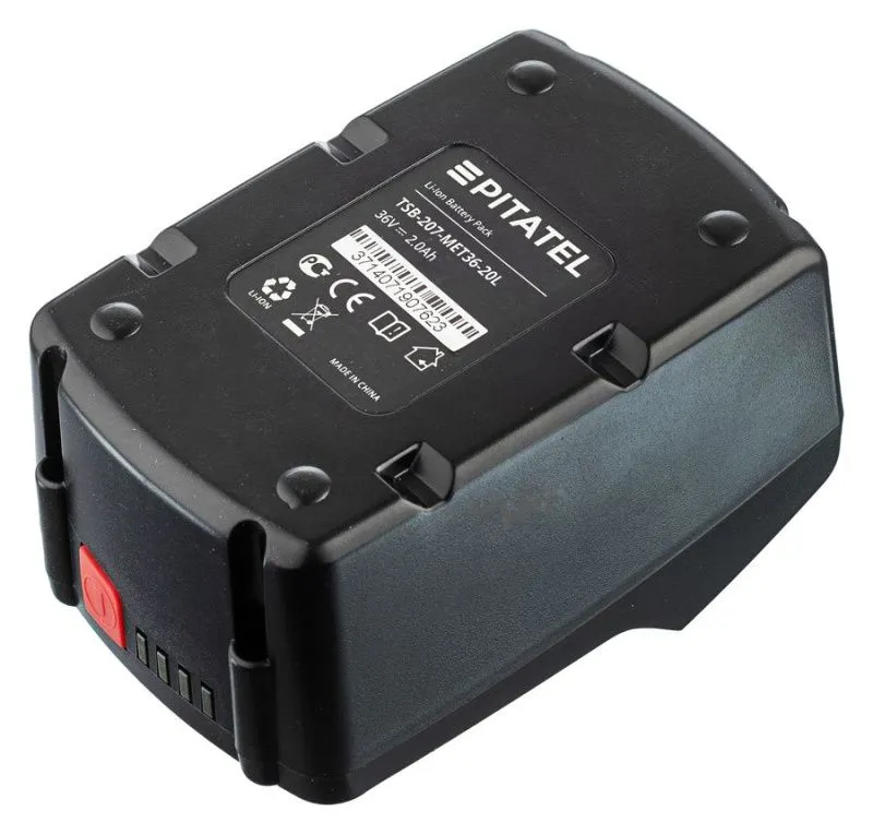 Аккумуляторная батарея Pitatel TSB-207-MET36-20L (METABO p/n: 6.25453, 6.25453, 6.02177.86, 60217786), Li-Ion 36V 2.0Ah