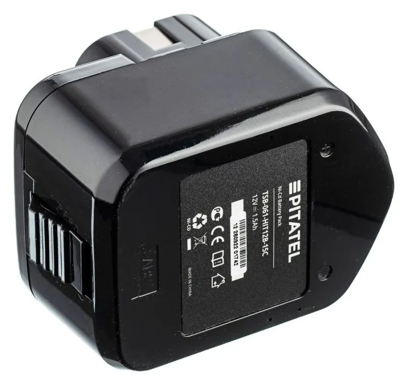 Аккумуляторная батарея Pitatel TSB-061-HIT12B-15C (HITACHI p/n: EB 1212S, EB 1214L, EB 1214S, EB 1220BL, EB 1220HL), Ni-Cd 12V 1.5Ah