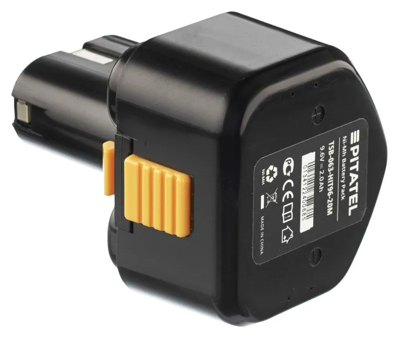 Аккумуляторная батарея Pitatel TSB-063-HIT96-20M (HITACHI p/n: B3, EB9, EB9B, EB9G, EB9M, EB9S, EB912S, EB914, EB914S), Ni-Mh 9.6V 2.0Ah