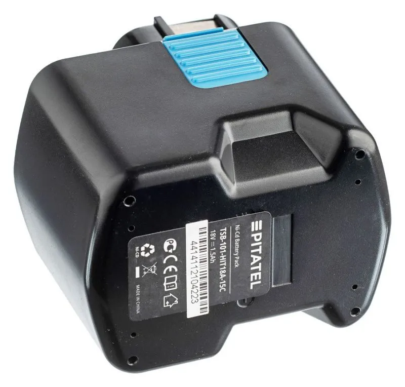 Аккумуляторная батарея Pitatel TSB-101-HIT18A-15C (HITACHI p/n: EB 1812S, EB 1814SL, EB 1820, EB 1820L, EB 1824L, EB 18B), Ni-Cd 18V 1.5Ah