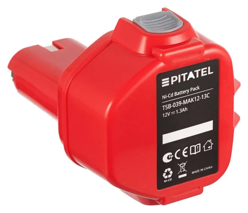 Аккумуляторная батарея Pitatel TSB-039-MAK12-13C (MAKITA p/n: 1220, 1233, 192681-5, 193157-5, 192698-8, 192698-A), Ni-Cd 12V 1.3Ah