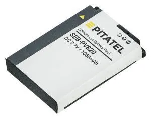 аккумулятор pitatel seb-pv820 для samsung digimax es50, es55, es60, es63, ex2f, it100, l100, l110, l200, 1050mah