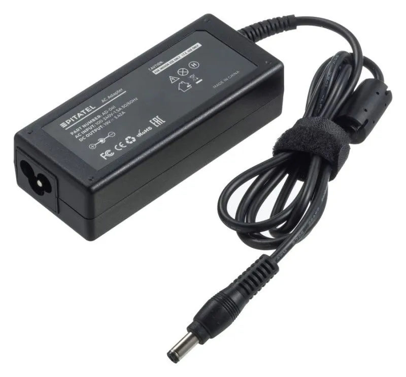 Блок питания Pitatel AD-041 для ноутбуков Acer, Asus, Benq, Dell, eMachines, Fujitsu, Gateway, HP, LG, Packard Bell, Roverbook, Toshiba (19V 3.42A)