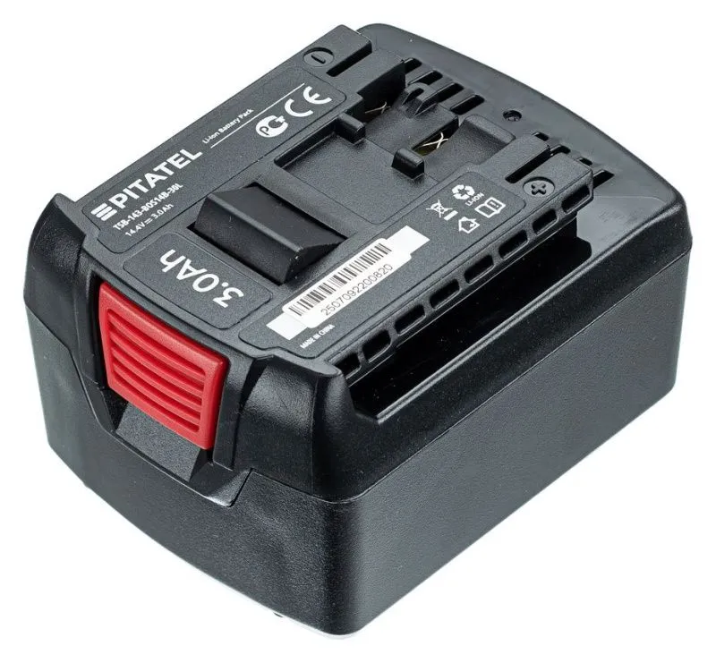 Аккумуляторная батарея Pitatel TSB-143-BOS14B-30L (BOSCH p/n: BAT607, BAT614), Li-Ion 14.4V 3.0Ah