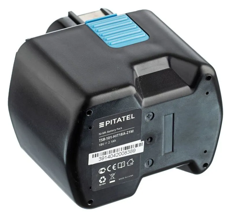 Аккумуляторная батарея Pitatel TSB-101-HIT18A-21M (HITACHI p/n: EB 1812S, EB 1814SL, EB 1820, EB 1820L, EB 1824L, EB 18B), Ni-Mh 18V 2.1Ah