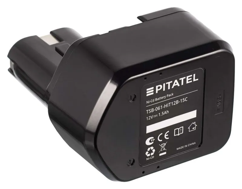 Аккумуляторная батарея Pitatel TSB-061-HIT12B-15C (HITACHI p/n: EB 1212S, EB 1214L, EB 1214S, EB 1220BL, EB 1220HL), Ni-Cd 12V 1.5Ah