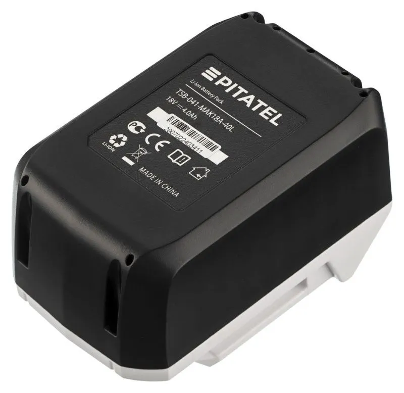 Аккумуляторная батарея Pitatel TSB-041-MAK18A-40L (MAKITA p/n: 198186-3, BL1815G), Li-Ion 18V 4.0Ah