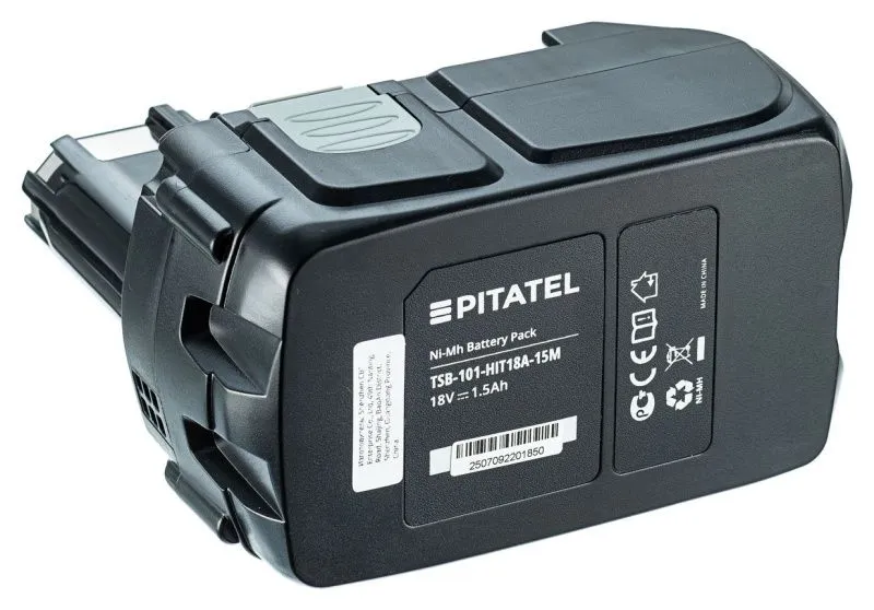 Аккумуляторная батарея Pitatel TSB-101-HIT18A-15M (HITACHI p/n: EB 1812S, EB 1814SL, EB 1820, EB 1820L, EB 1824L, EB 18B), Ni-Mh 18V 1.5Ah