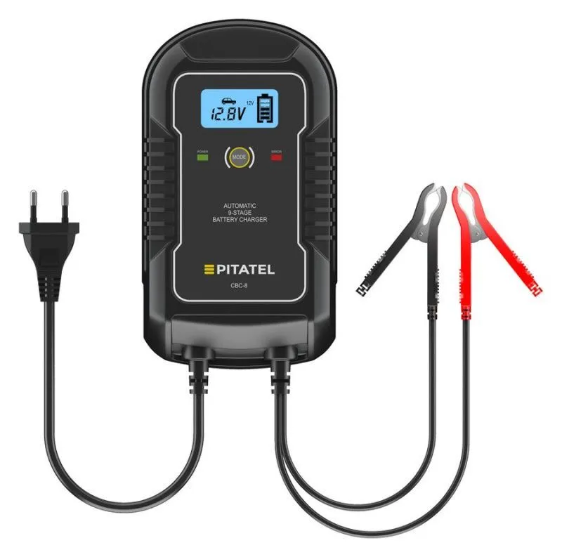 Автоматическое зарядное устройство для автомобильных аккумуляторов Pitatel CBC-8 (6/12В, 8А)