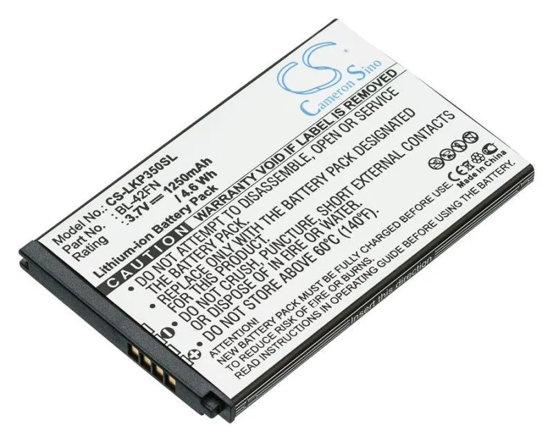 Аккумулятор Pitatel SEB-TP100 для LG P350 Optimus Me, C550 Optimus Chat, 1250mAh