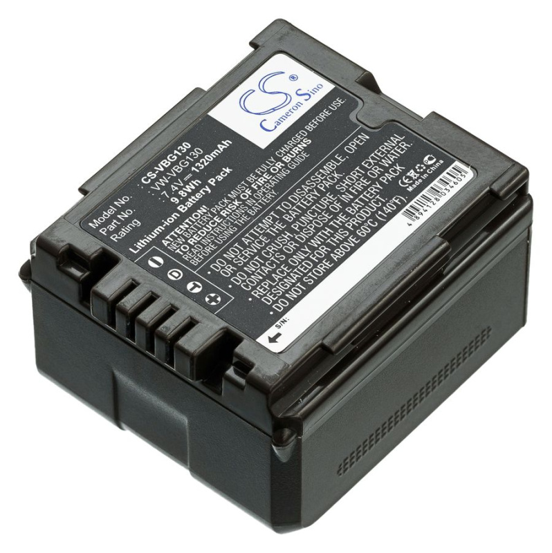 Аккумулятор Pitatel SEB-PV722 для Panasonic AG-AC, AF, HCK, HMC, HMR, HSC, HDC-DX, HS, SD, SDT, SX, TM, TMT, Lumix DMC-L10, 1320mAh