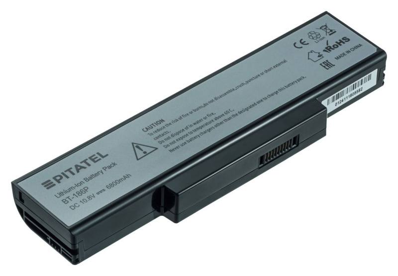 Аккумуляторная батарея Pitatel Pro BT-186P для ноутбуков Asus K72, K73, N71, N73, A72, A73, X7, X73, X77, PRO72, PRO78