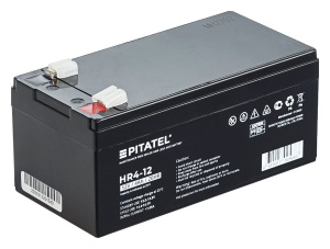 аккумулятор pitatel hr4-12, 12v 4ah