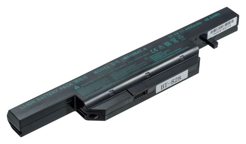 Аккумуляторная батарея Pitatel BT-828 для ноутбуков Clevo W650SF, W650SH, W650SR, W655SR, W670SHQ, DNS 0170724, 0801482