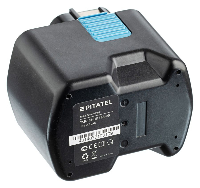 Аккумуляторная батарея Pitatel TSB-101-HIT18A-20C (HITACHI p/n: EB 1812S, EB 1814SL, EB 1820, EB 1820L, EB 1824L, EB 18B), Ni-Cd 18V 2.0Ah