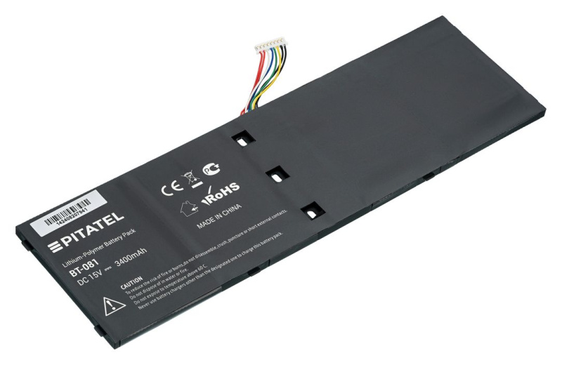 Аккумуляторная батарея Pitatel BT-081 для ноутбуков Acer Aspire ES1-511, R7-571, R7-572, V5-472, V5-473, V5-552, V5-572, V5-573