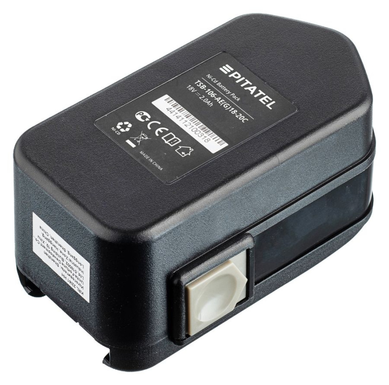 Аккумуляторная батарея Pitatel TSB-106-AE(G)18-20C (AEG p/n: B18, BF18, BX18, BXS18, BXL18, MX18, MXS18), Ni-Cd 18V 2.0Ah