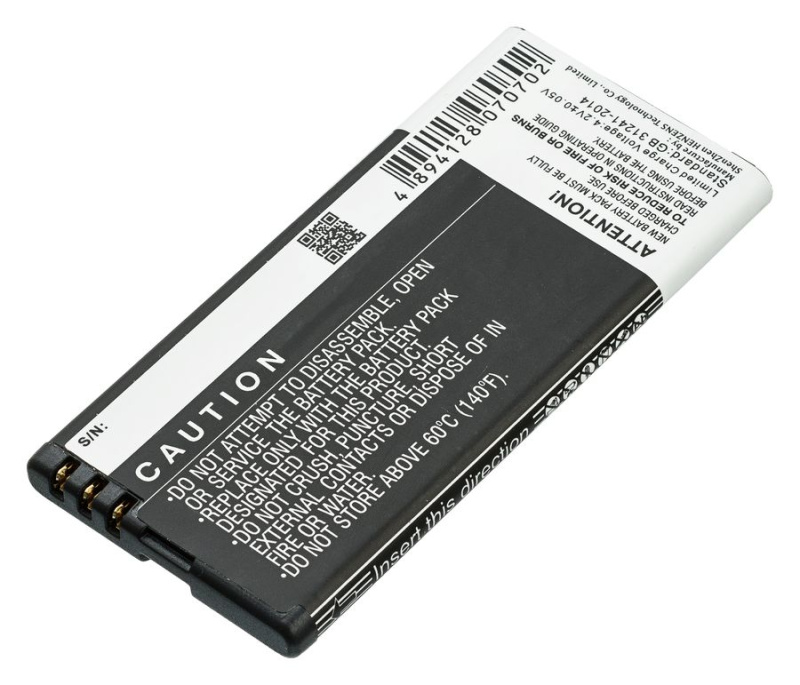 Аккумулятор Pitatel SEB-TP328 для Nokia Lumia 820 (Arrow), 825, 1650mAh
