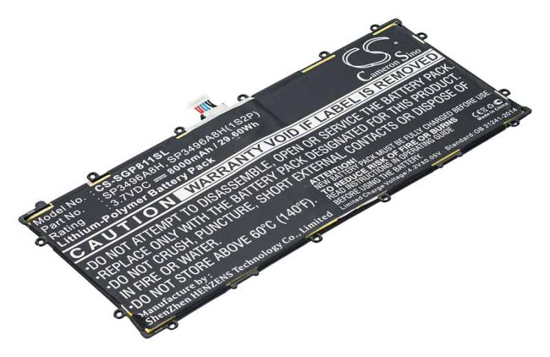 Аккумуляторная батарея TPB-014 для Samsung Nexus 10 (GT-P8110), 8000mAh