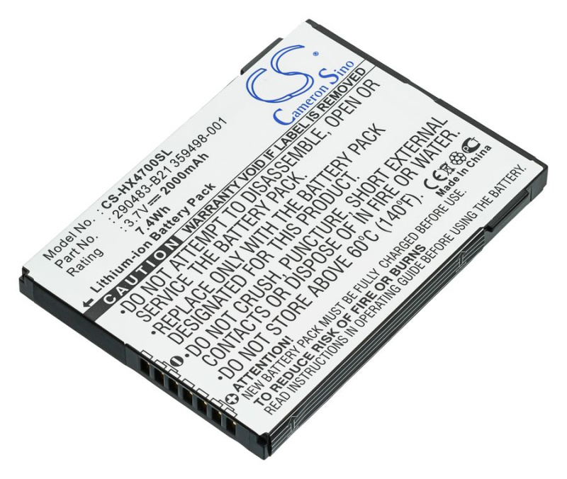 Аккумулятор Pitatel SEB-TP1306 для HP iPAQ hx4700, IPAQPocket PC h4800, hx4000, 2000mAh