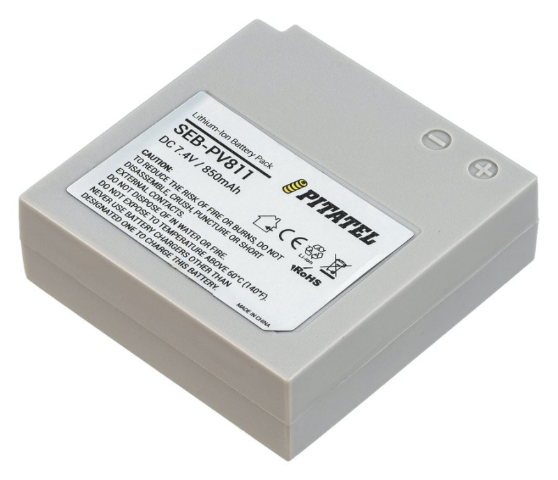 Аккумулятор Pitatel SEB-PV811 для Samsung HMX-H100, SC-HMX10, SC-HMX20, MX1, 850mAh