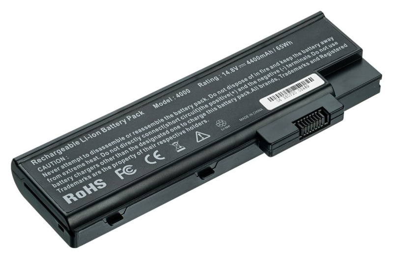 Аккумуляторная батарея Pitatel BT-026 для Acer Aspire 1680, Travelmate 2300, 4000, 4500 (not 4050-4051), 4800mAh