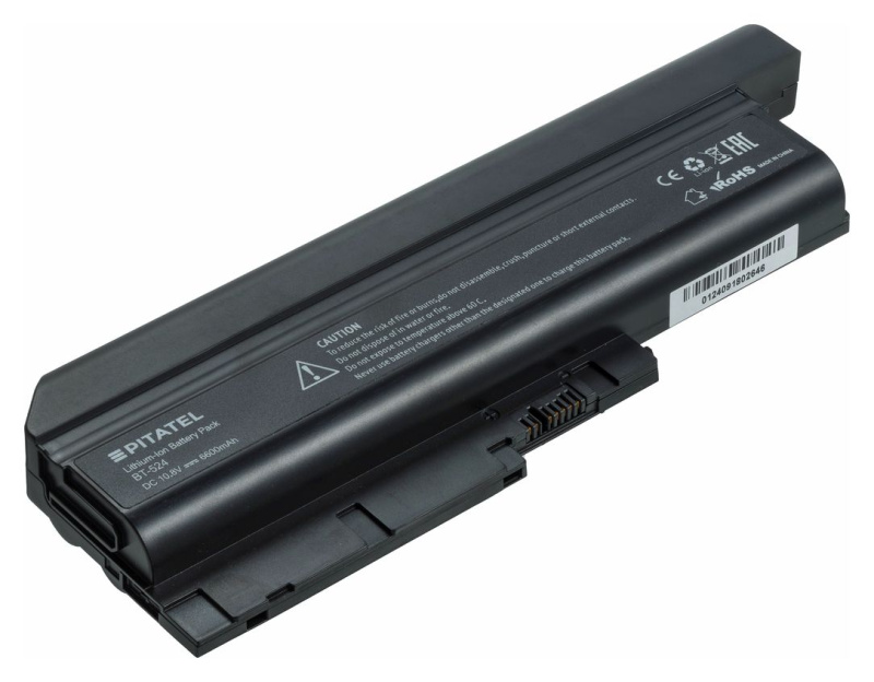 Аккумуляторная батарея Pitatel BT-524 для ноутбуков Lenovo, IBM ThinkPad T60, T61, R60, R61 (15"), T500, R500, W500, SL300, SL400, SL500