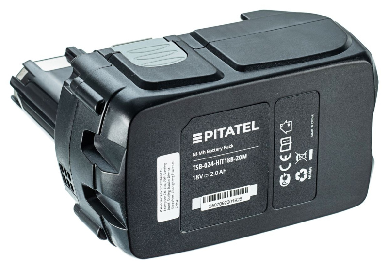 Аккумуляторная батарея Pitatel TSB-024-HIT18B-20M (HITACHI p/n: EB 1826HL, EB 1830H, EB 1830HL), Ni-Mh 18V 2.0Ah