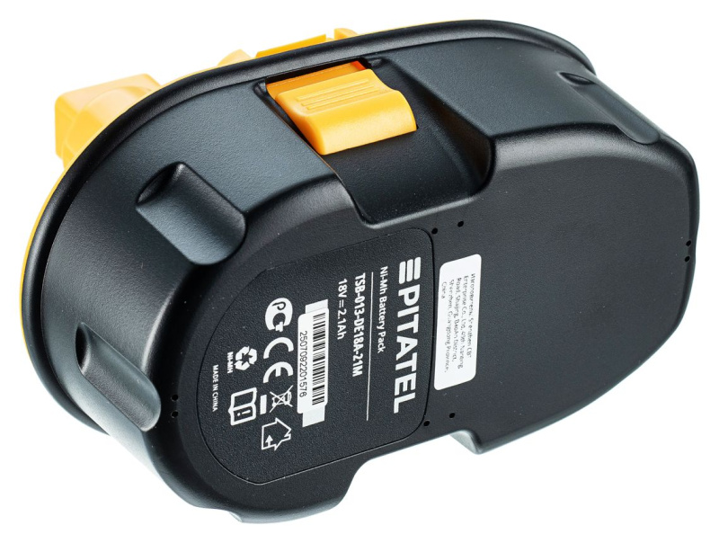 Аккумуляторная батарея Pitatel TSB-013-DE18A-21M (DEWALT p/n: DC9096, DE9039, DE9095, DE9096, DW9096, DW9095), Ni-Mh 18V 2.1Ah