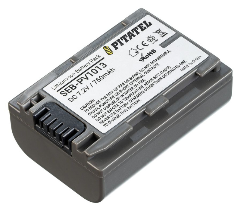 Аккумулятор Pitatel SEB-PV1013 для Sony DCR-DVD, HC, SR, HDR-HC Series, 750mAh