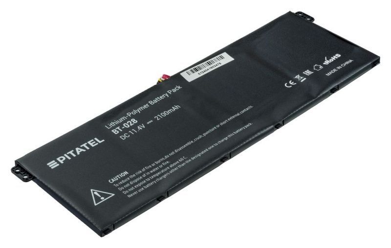 Аккумуляторная батарея Pitatel BT-028 для ноутбуков Acer Aspire ES1-111, ES1-311, ES1-512, Chromebook 11 (CB3-111), (C730), 13 (CB5-311)