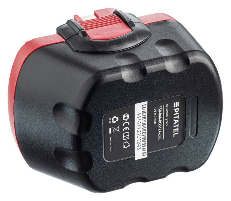 Аккумуляторная батарея Pitatel TSB-048-BOS12A-20C (BOSCH p/n: 2607335262, 2607335274, 2607335374, 2607335709), Ni-Cd 12V 2.0Ah