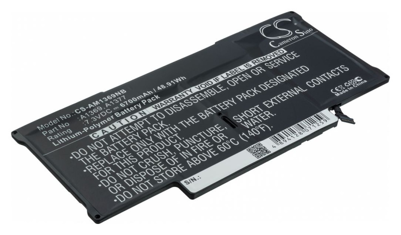 Аккумуляторная батарея Pitatel BT-888 для ноутбуков Apple Macbook Air 13.3 MC503B/A