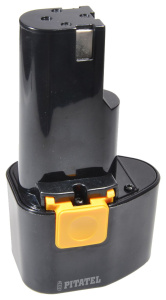 аккумуляторная батарея pitatel tsb-064-mil96a-20m (milwaukee p/n: 48-11-0080), ni-mh 9.6v 2.0ah