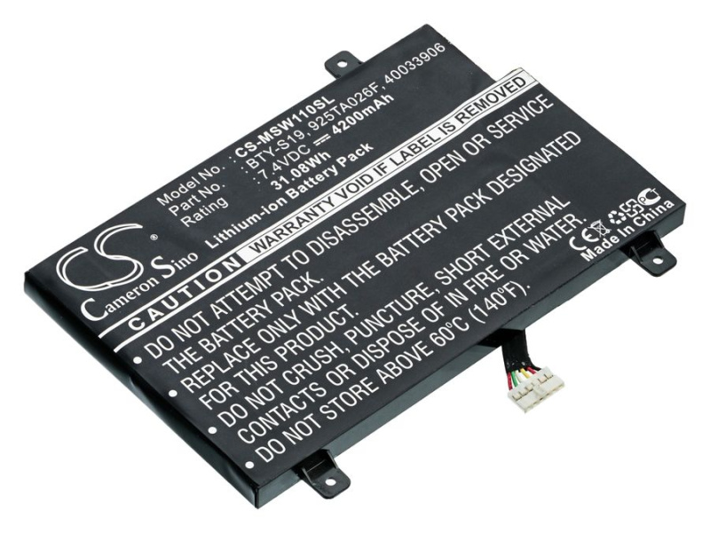 Аккумуляторная батарея Pitatel TPB-125 для MSI WindPad 110W
