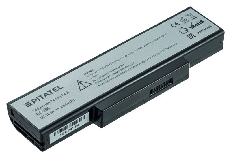 Аккумуляторная батарея Pitatel BT-186 для ноутбуков Asus K72, K73, N71, N73, A72, A73, X7, X73, X77, PRO72, PRO78