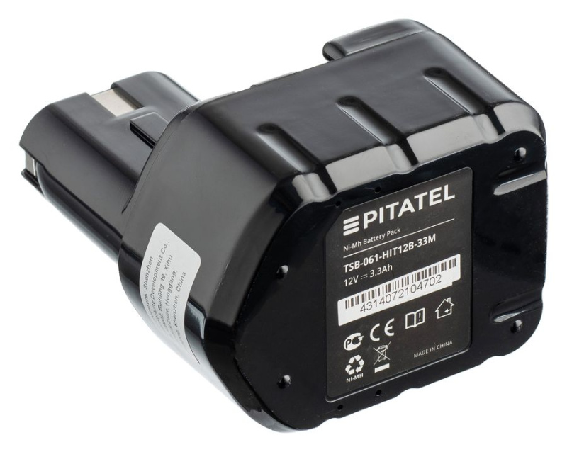 Аккумуляторная батарея Pitatel TSB-061-HIT12B-33M (HITACHI p/n: EB 1212S, EB 1214L, EB 1214S, EB 1220BL, EB 1220HL), Ni-Mh 12V 3.3Ah