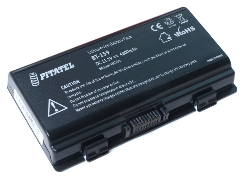 Аккумуляторная батарея Pitatel BT-159 для ноутбуков Asus X51, X51H, X51R, X51RL, T12