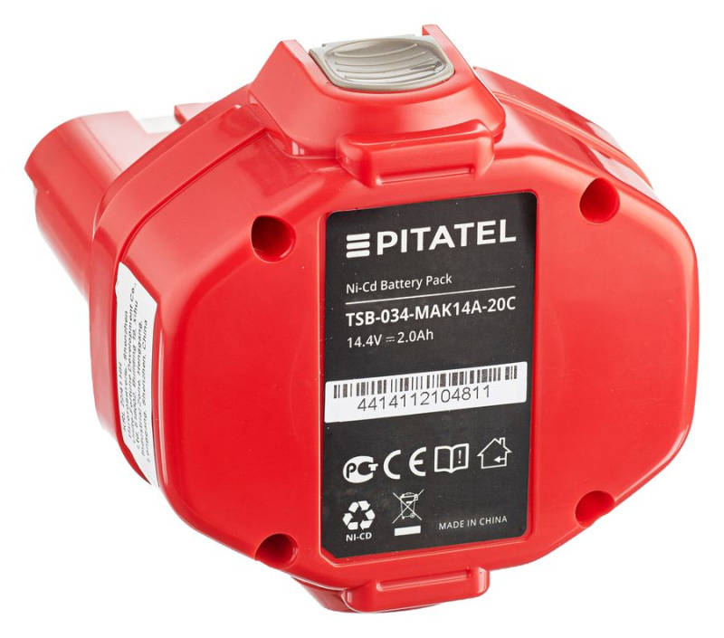 Аккумуляторная батарея Pitatel TSB-034-MAK14A-20C (MAKITA p/n: 1433, 1434, 1435, 1435F, 192699-A, 193158-3), Ni-Cd 14.4V 2.0Ah