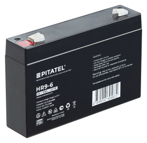 аккумулятор pitatel hr9-6, 6v 9ah