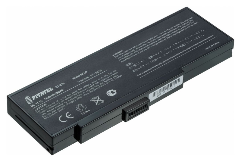Аккумуляторная батарея Pitatel BT-839 для ноутбуков Mitac 8089, 8389, 8889, Fujitsu Siemens Amilo K7600, Advent 8089, 8389, 8889, Nec Versa E680