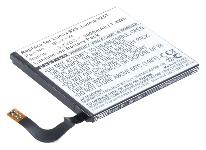 Аккумулятор Pitatel SEB-TP326 для Nokia Lumia 925, 2000mAh